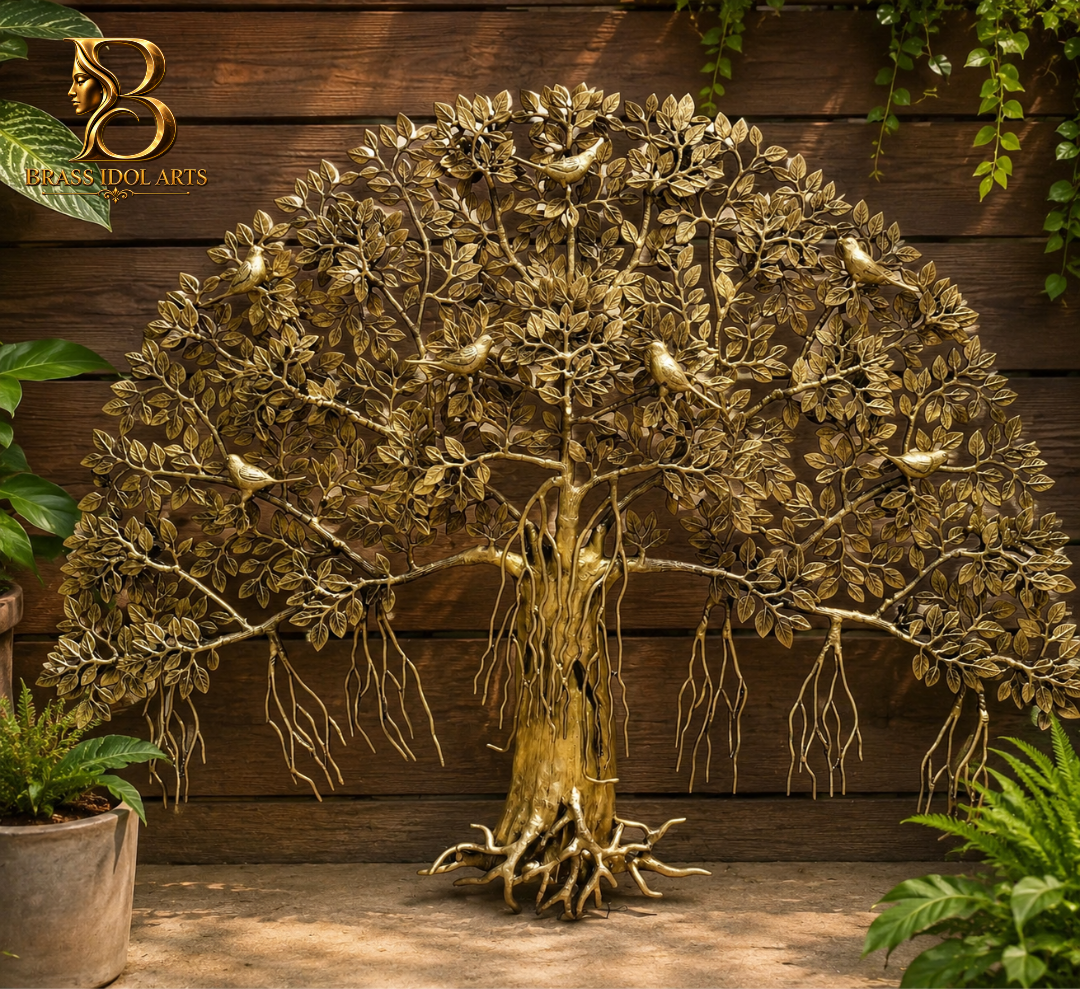 Brass Tree Decorative Sculpture