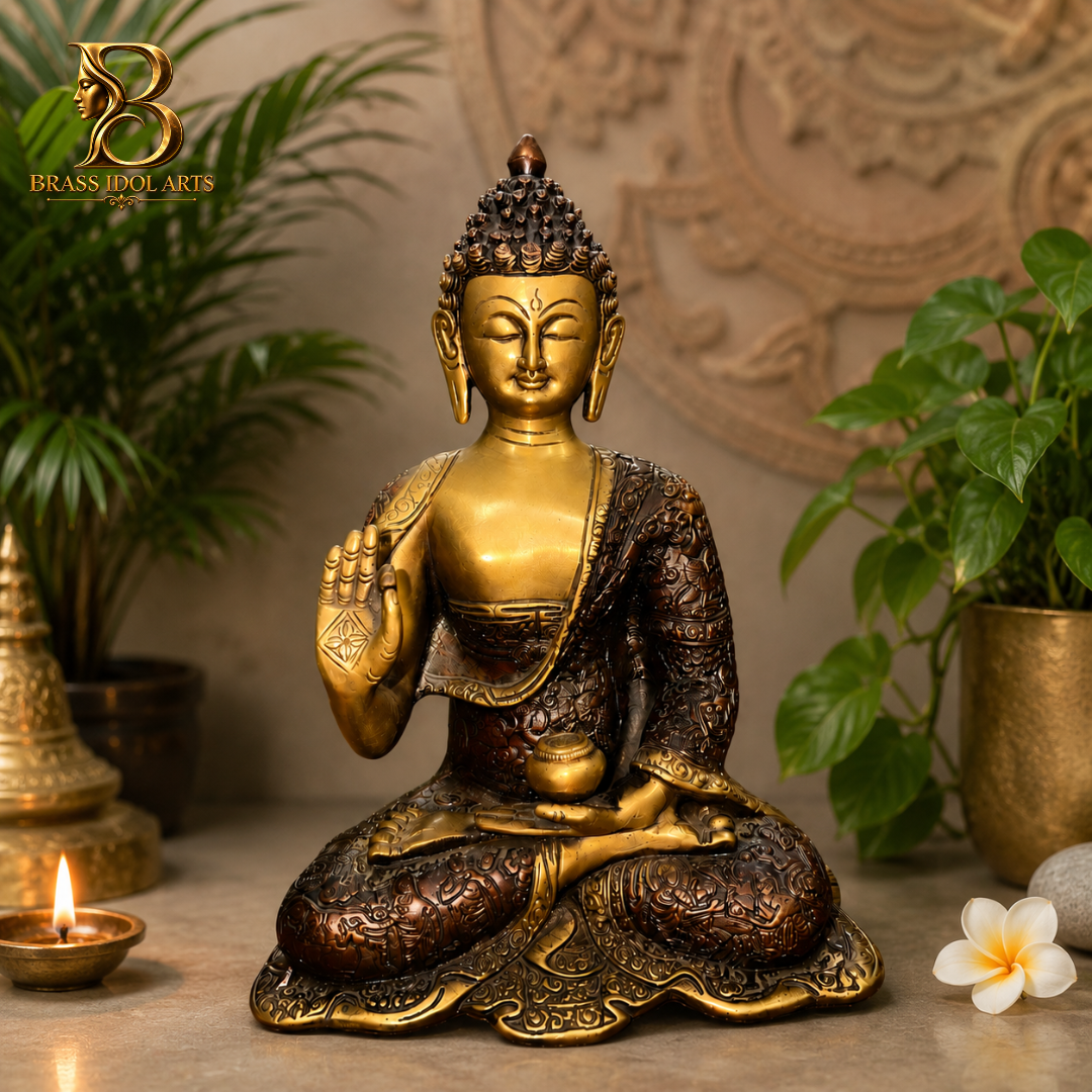 Buddha Brass Sculpture