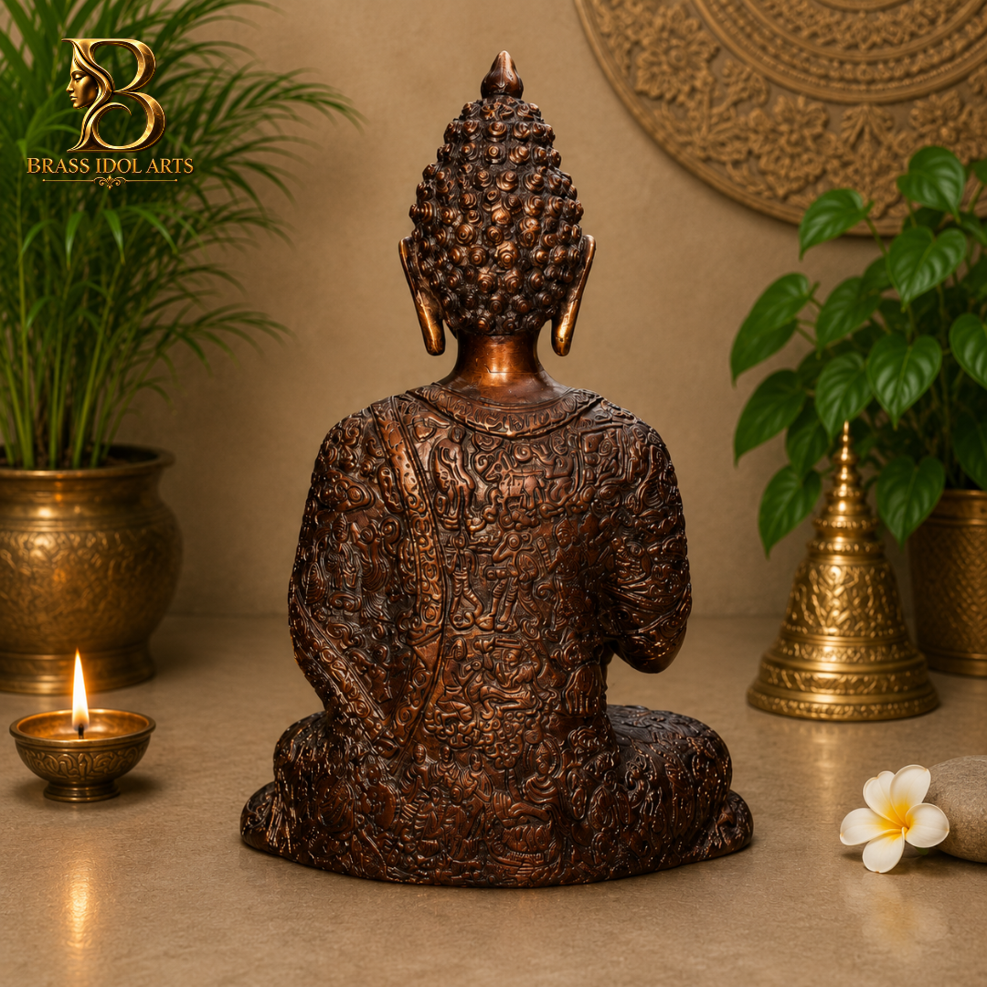Buddha Brass Sculpture — view 3