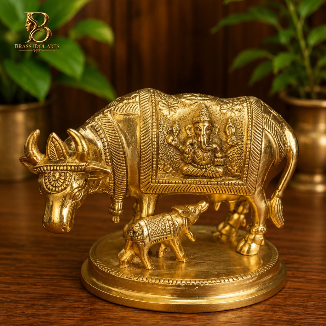 Cow Brass Sculpture