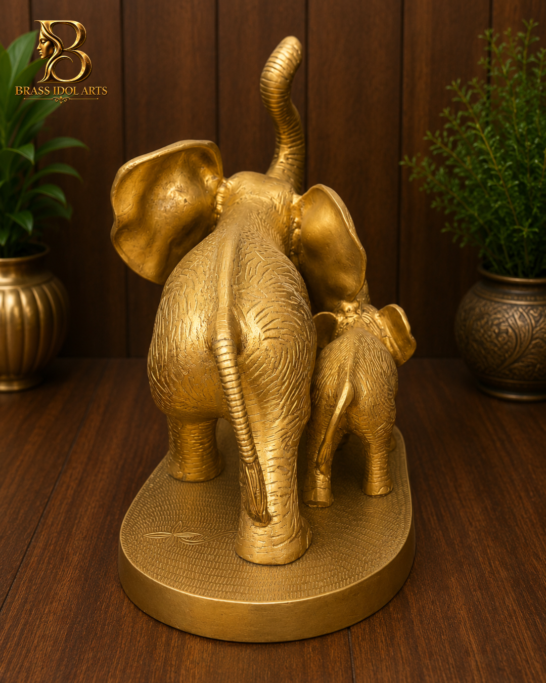 Elephant Brass Sculpture — view 4