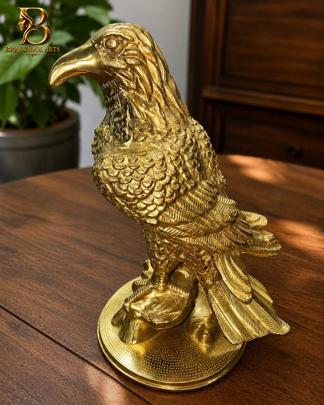 Majestic Eagle Brass Sculpture