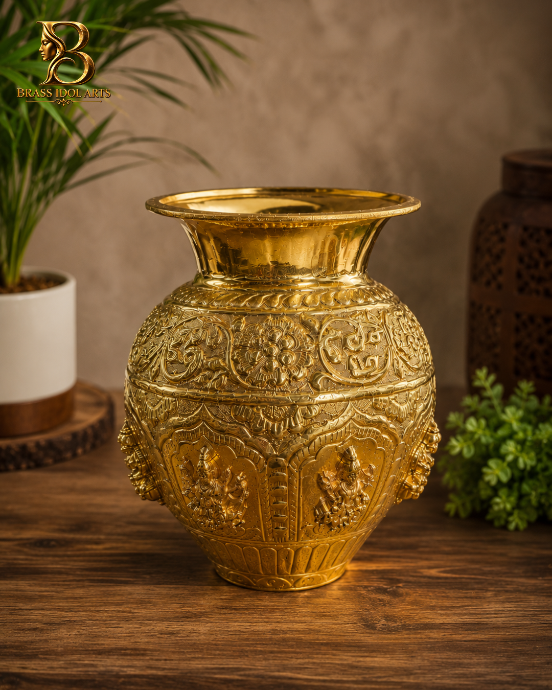 Short Brass Kalash