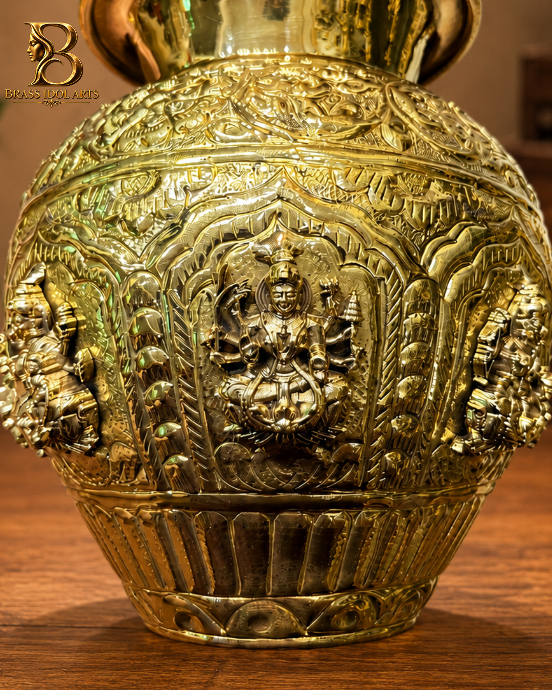 Short Brass Kalash — view 2