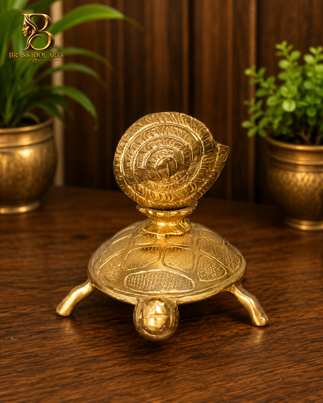 Turtle Shunk Brass Sculpture — view 4