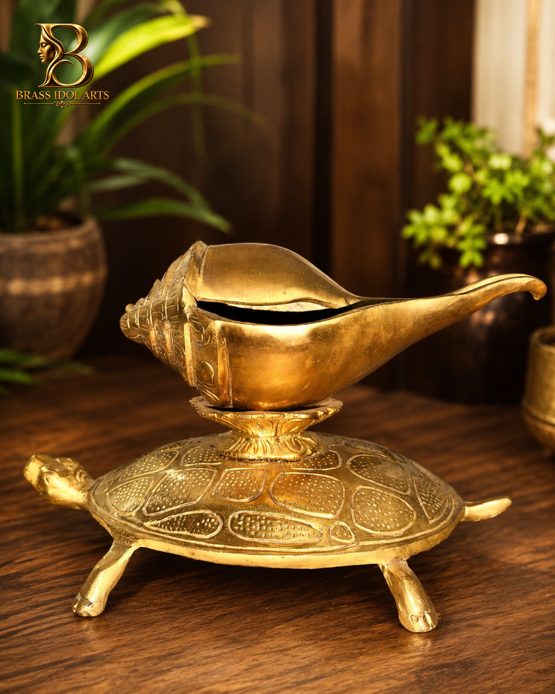 Turtle Shunk Brass Sculpture — view 2