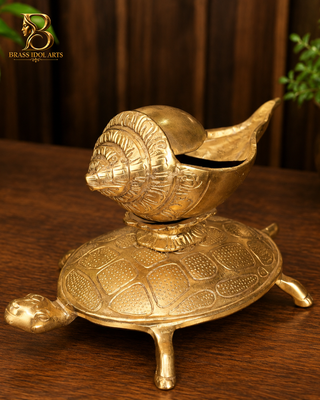 Turtle Shunk Brass Sculpture