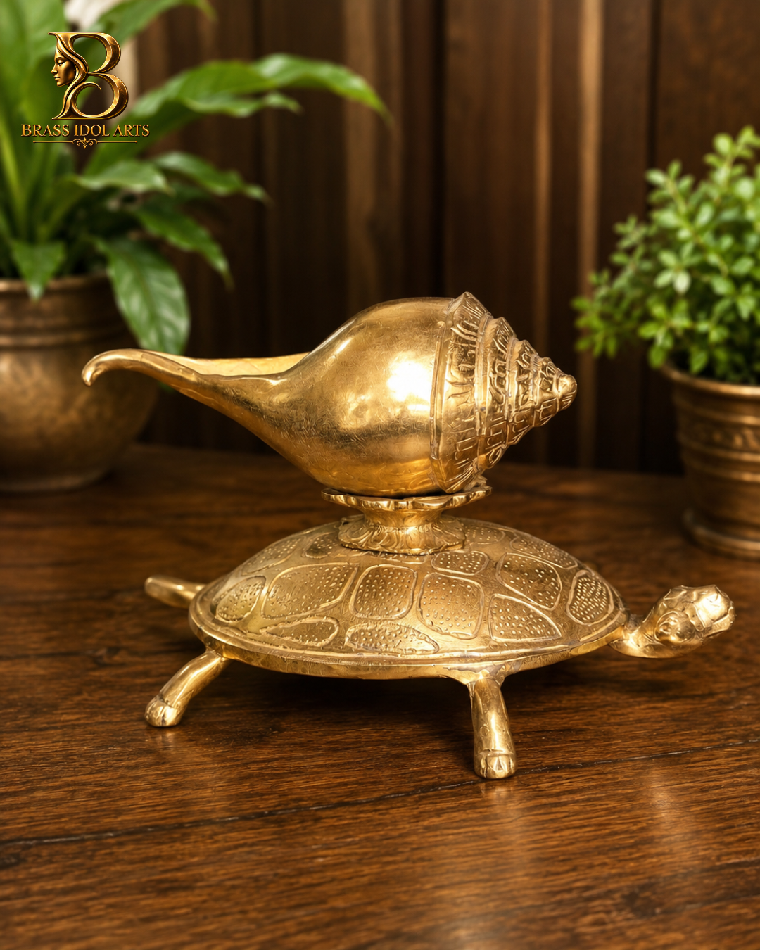 Turtle Shunk Brass Sculpture — view 3